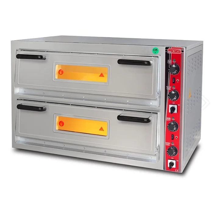 SGS Elektrikli Çift Katlı 6+6 Adet 30 cm Pizza Kapasiteli Pizza Fırını PO-9262DE