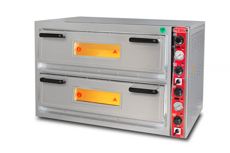 SGS Elektrikli Çift Katlı 9+9 Adet 30 cm Pizza Kapasiteli Pizza Fırını PO-9292DE