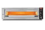 SGS Elektrikli Tek Katlı 6 Tava Kapasiteli Alttan Açılmalı Profesyonel Pizza Fırını PO-PROFI-10570 - 1