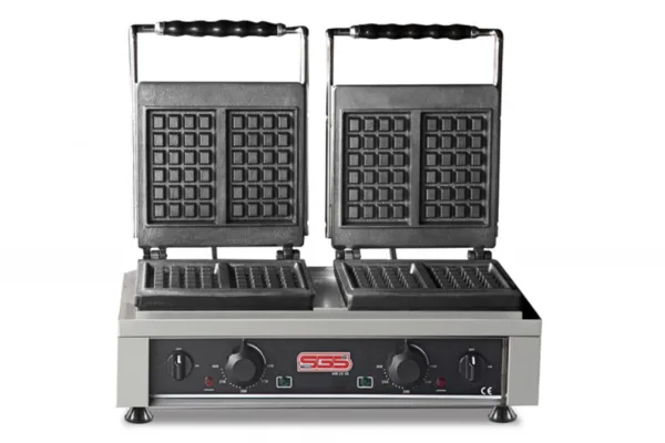 SGS Kare Model Çift Kapaklı Elektrikli Waffle Makinesi WK-25DE