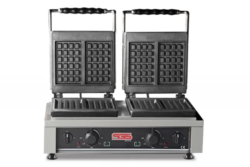 SGS Kare Model Çift Kapaklı Elektrikli Waffle Makinesi WK-25DE