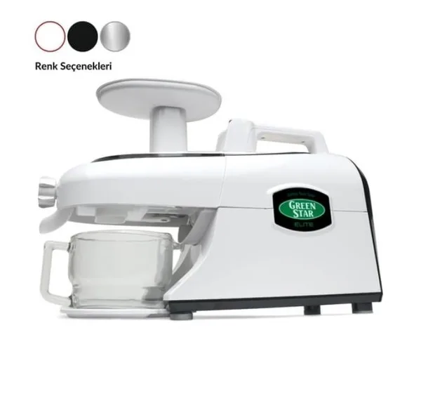 Tribest Sebze ve Meyve Sıkacağı Soğuk Sıkım Greenstar Elite GSE-5000-F-Beyaz