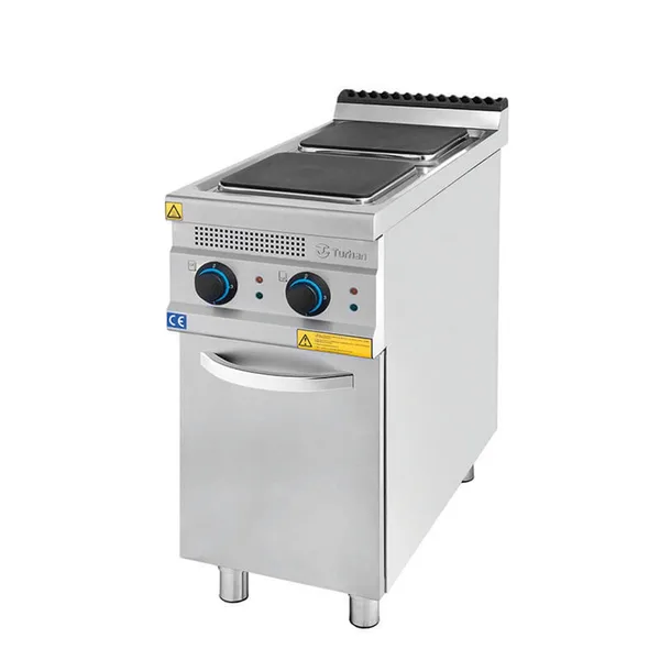 Turhan Çelik 2 li Elektrikli Ocak Alt Dolaplı 40x93x85 cm TC.9OCE400