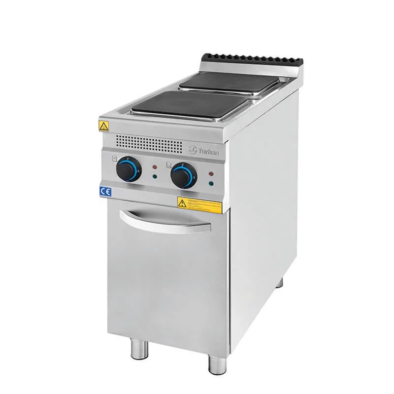 Turhan Çelik 2 li Elektrikli Ocak Alt Dolaplı 40x93x85 cm TC.9OCE400