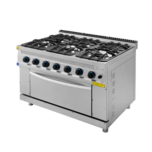 Turhan Çelik 6 lı Gazlı Kuzine 120x93x85 TC.9KG120