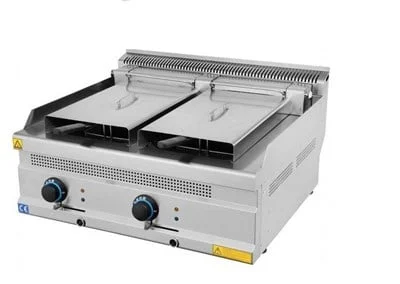 Turhan Çelik Elektrikli Fritöz 12+12 Litre Çiftli 80x70x30 cm TC.7FE800