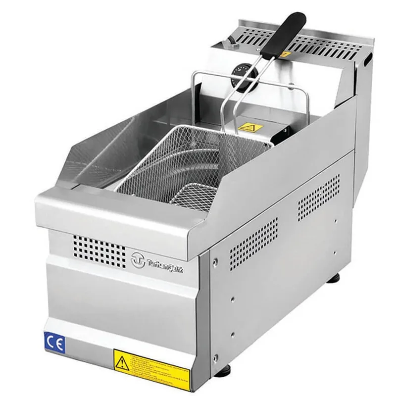 Turhan Çelik Elektrikli Fritöz 5 Litre Tekli 27x63x30 cm TC.6FE270