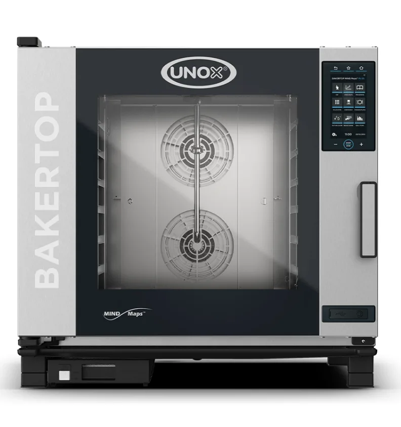 Unox 6 Tepsili Bakertop Plus Combi Fırın Elektrikli Patisseri  Dijital 40x60 cm XEBC-06EU-EPRM