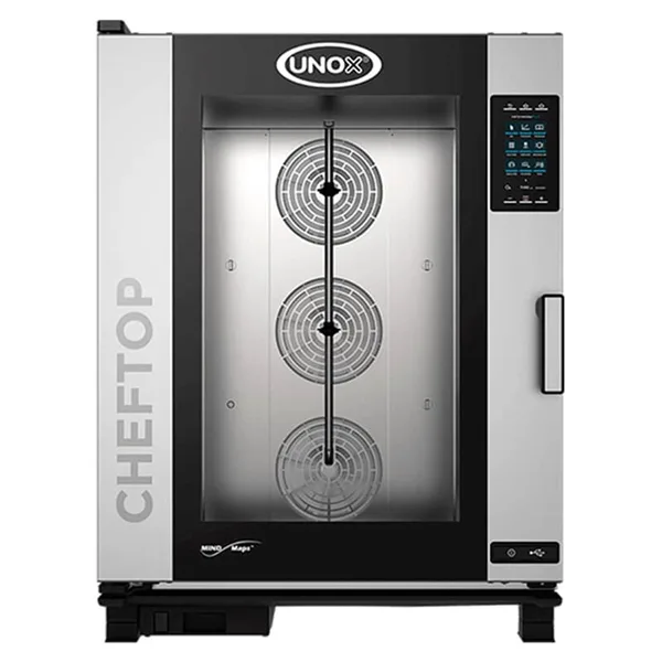 Unox Cheftop Combi Fırın 10 GN 2/1 Kapasiteli Plus Gazlı LPG ve Ce Belgeli  XEVC-1021-GPRM