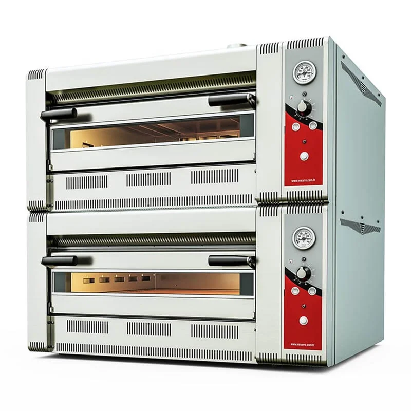 Venarro Çift Katlı Pizza Fırını Gazlı 30 x 6+6 Pizza Kapasiteli DYP-6+6G