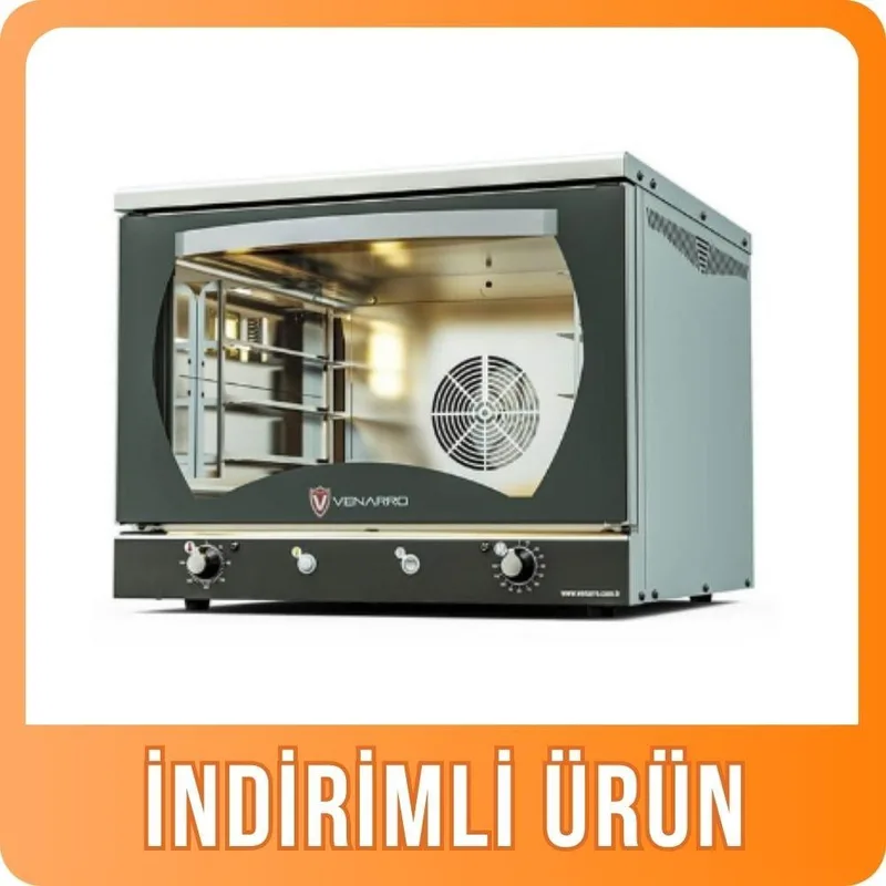 Venarro 4 Tepsili Patisserie Fırın Buharlı Elektrikli 33x46 DEF-P4K