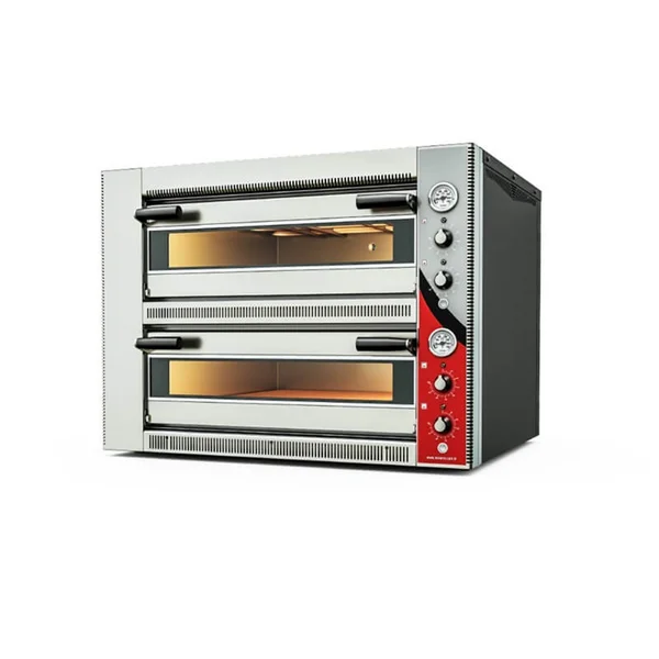 Venarro Çift Katlı Pizza Fırını Elektrikli 34 cm x 4+4 Pizza Kapasiteli DYP-4+4S