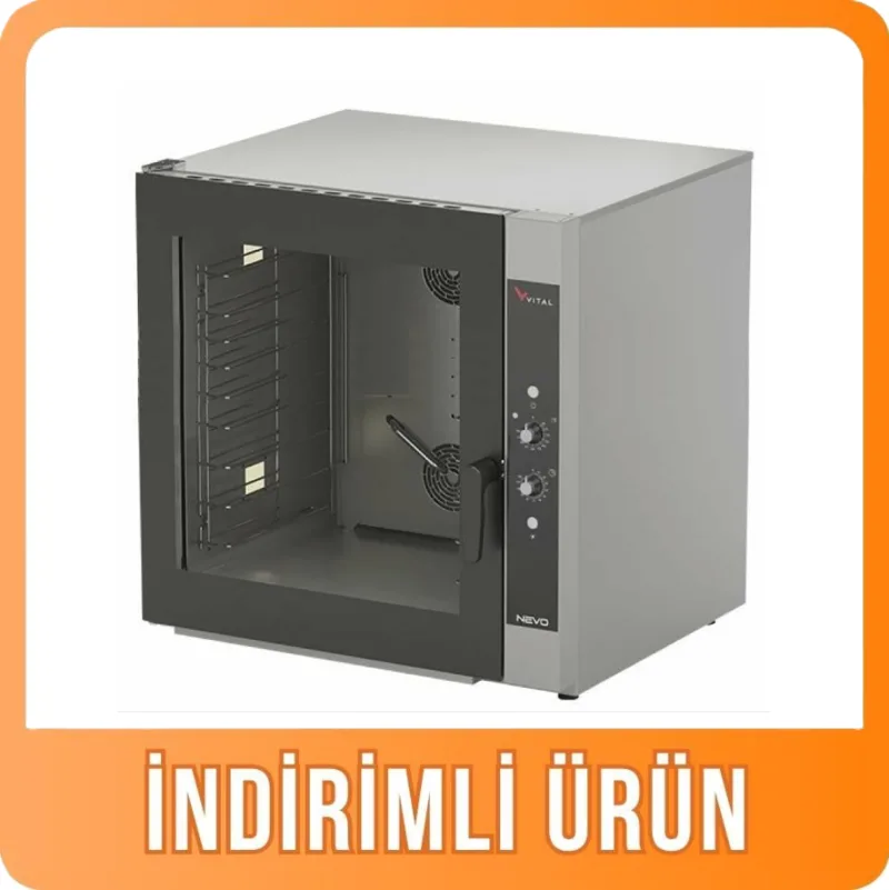 Vital 10 Tepsili Konveksiyonlu Patisserie Fırın Manuel Elektrikli 40x60 NEVO-10EM