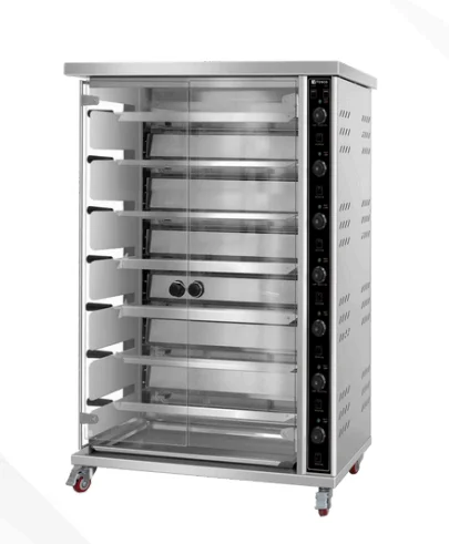 Vosco 7 Şişli Elektrikli Piliç Çevirme Fırını 138×50×172 Cm VWJG-7P