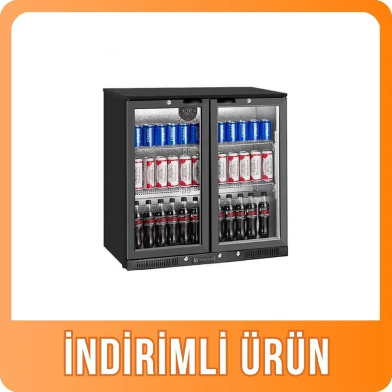 Vosco Bar Arkası Şişe Soğutucu İki Kapılı VBBC-250S