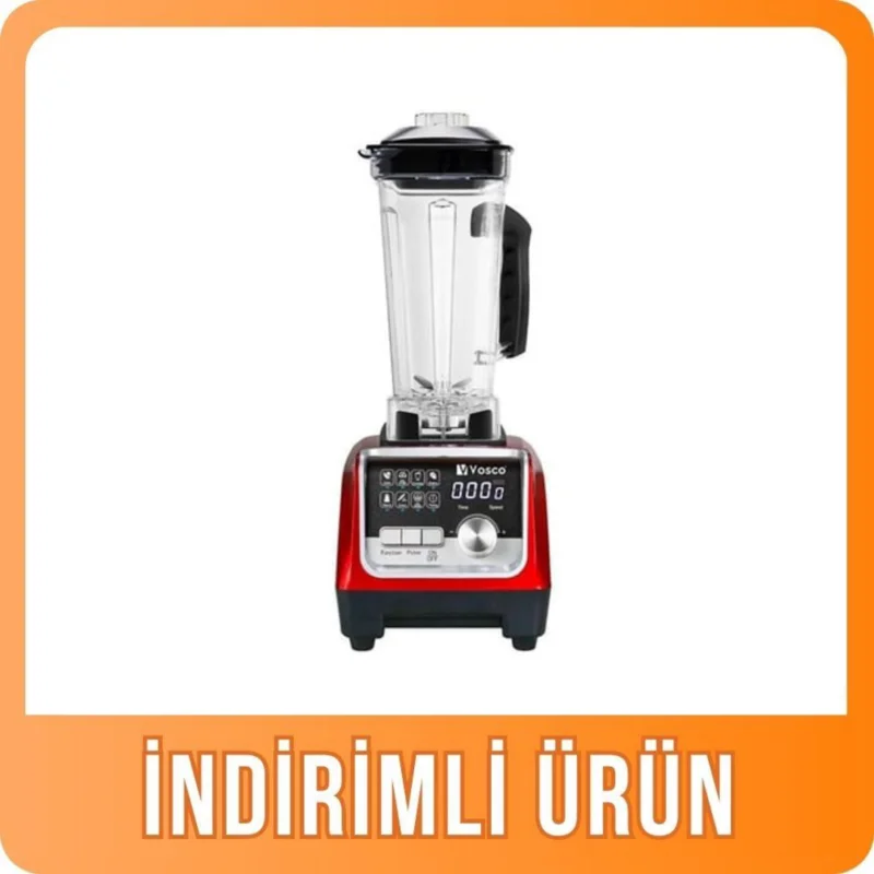 Vosco Dijital Bar Blender 2 Litre Kırmızı HS-206C