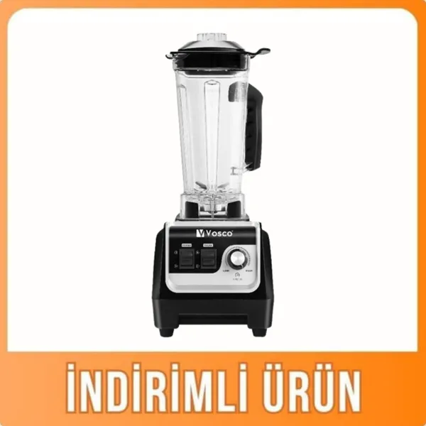 Vosco Manuel Buz Kırıcı Bar Blender 2 Litre Siyah VHS-206S