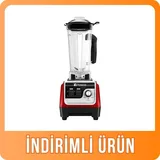 Vosco Manuel Buz Kırıcı Bar Blender 2 Litre Kırmızı HS-206 - 1