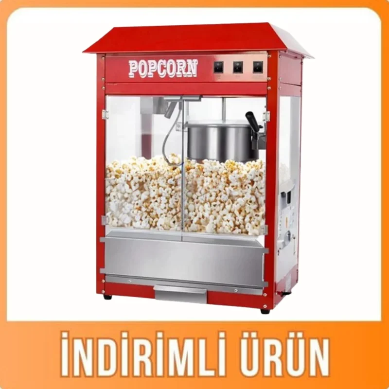 Vosco Otomatik Patlamış Mısır Makinesi, 300 gr Hazneli VZA-803