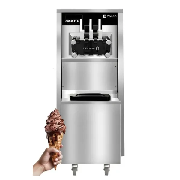 Vosco Pro Silver Soft Dondurma Makinesi (Üç Kollu) VXY-P965S