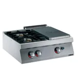 Zanussi 2 Açık Ateşli + 1/2 Kapalı Set Üstü Ocak Gazlı 80x70x25 cm 372011 - 1