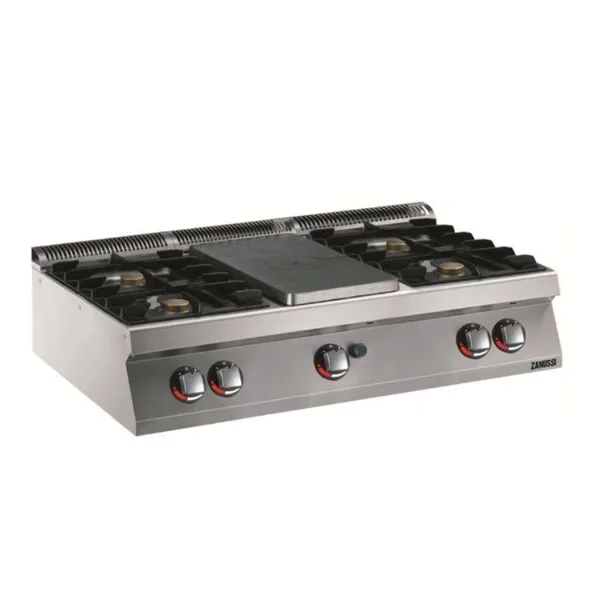 Zanussi 4 Açık Ateşli + 1/2 Kapalı Set Üstü Ocak 120x70x25 cm Gazlı 372012