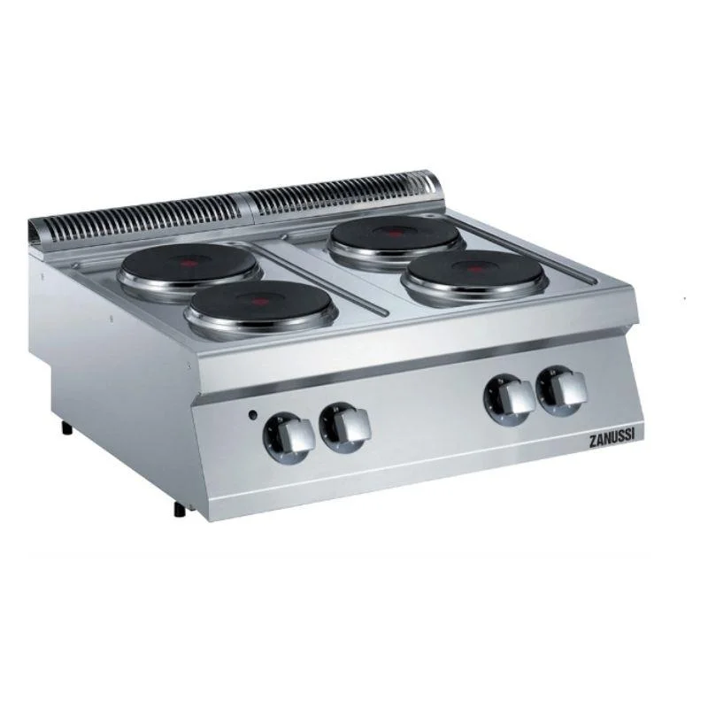 Zanussi 4'lü Yuvarlak Pleyt Set Üstü Ocak 80x70x25 cm Elektrikli 372015