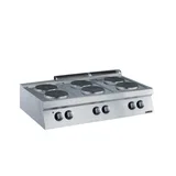 Zanussi 6'lı Yuvarlak Pleyt Set Üstü Ocak Elektrikli 120x70x25 cm 372019 - 1