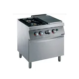 Zanussi Gazlı 2 Açık Ateş + 1/2 Kapalı Ateşli Kuzine Ocak 80x70x85 cm 372009 - 1