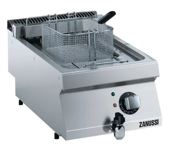Zanussi Tahliye Vanalı 12 Litre Endüstriyel Fritöz Elektrikli  40x70x25 cm 372079