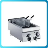 Zanussi Tahliye Vanalı 5+5 Litre Endüstriyel Fritöz Elektrikli  40x70x25 cm 372074 - 1