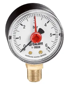 CALEFFİ BASINÇ SAATLERİ 0-1- BAR 1/4" BAĞLANTILI