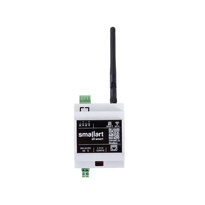 GW305.31.DR3 Modbus RTU &TCP/IP–MQTT çevirici, Wi-Fi ve Ethernet 2 Port RS485, 24V AC/DC, Ray montaj
