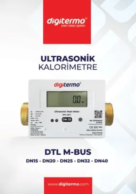 DTL-25 M-Bus Digitermo Ultrasonik Kalorimetre, DN25