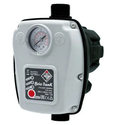 Italtecnica Brio Tank 12A - 0,4 Litre Tanklı 2 HP Oto. Basınç Kontrol Cihazı