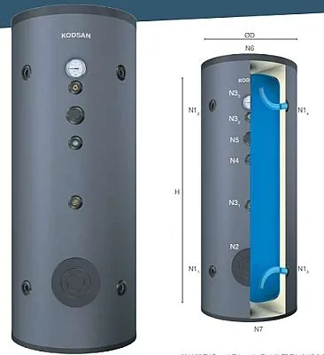 Kodsan PN10 Emayeli Akümülasyon Tankı