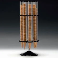 Zicco 8'li Polikarbon Külahlık, Akrilik Standlı, Döner, 30x78 cm