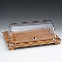 Zicco Ahşap Altlı Muhafaza Kabı, Polikarbon Rolltop Kapaklı, Çelik Kulplu, 48x32 cm