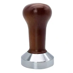 Ahşap Tamper, 304 Paslanmaz Taban, Dayanıklı Ahşap, 58 mm