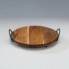 Zicco Ahşap Teşhir Standı, Metal Ayaklı, 26 cm