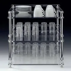Zicco Akrilik Bardak Standı, 44x49x51 cm