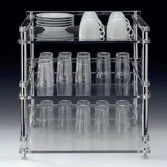 Zicco Akrilik Bardak Standı, 44x49x51 cm