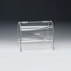 Zicco Akrilik Kapaklı Muhafa Kabı, Silindir Model, 20x24,5x20 cm