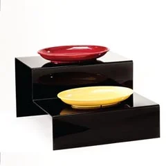 Zicco Akrilik Merdiven Stand, 2 Katlı, 60x50x14-29 cm