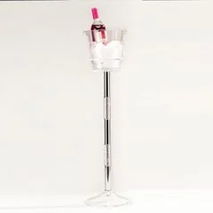 Zicco Akrilik Şişe Kova Standı, Ayaklı, 75 cm