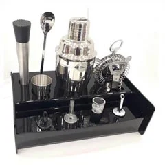 Zicco Akrilik Standlı Bar Set, (Çelik Shaker )