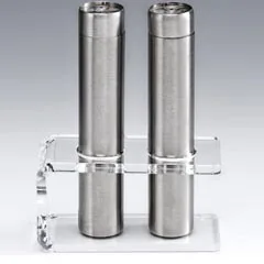 Zicco Akrilik Standlı Tuzluk Biberlik Takımı, 12 cm