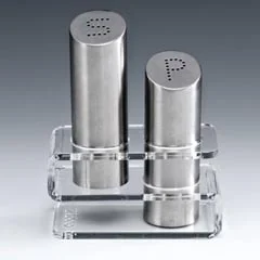 Zicco Akrilik Standlı Tuzluk Biberlik Takımı, 15 cm