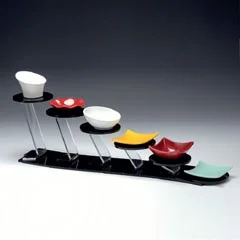 Zicco Akrilik Teşhir Standı, 6'lı, 56x12x16,5 cm