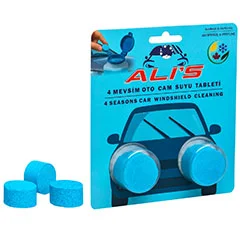 Alı's A005-1 Oto Cam Suyu Tableti, 4 Mevsim, 10 gr, 2 Tablet